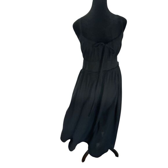 Ulla Johnson Freya Cotton Spaghetti Strap Sundress Dress Black Noir Women’s 8 - Picture 1 of 15